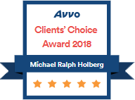 Avvo | Clients' Choice Award 2018 | Michael Ralph Holberg | 5 Stars