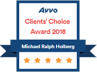 Avvo | Clients' Choice Award 2018 | Michael Ralph Holberg | 5 Stars